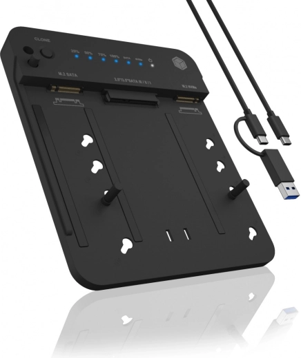 Stacijas klonēšanas dokstacija IB-2915MSCL-C31 M.2 NVMe un SATA SSD/HDD diskiem