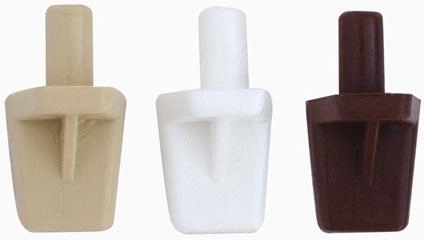 Plastic shelf support in white (pack of 100)
