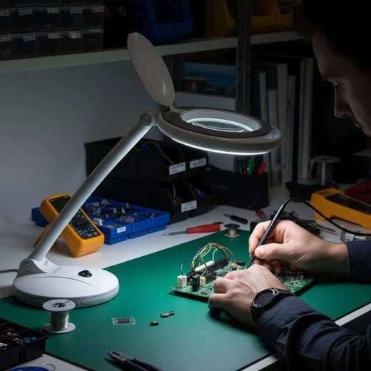 Magnification and bright LED illumination