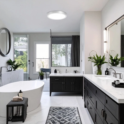 IP54 for the bathroom and even light