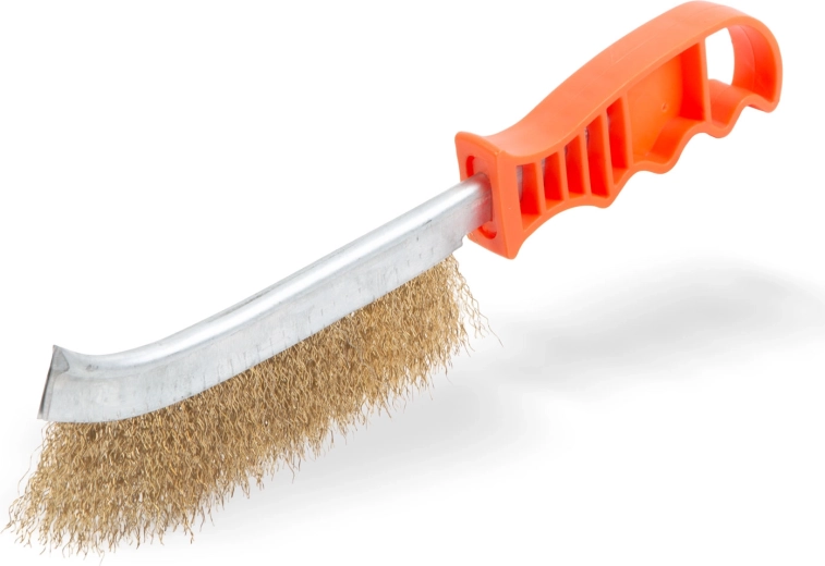 Stiepļu birste ar plastmasas rokturi
