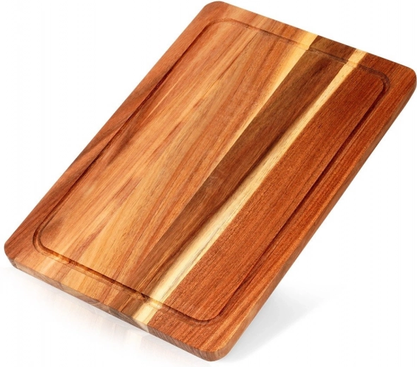 Koka griešanas un pasniegšanas dēlis no akācijas koka 37 × 25 cm