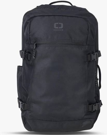Ogio alpha venture ceļojumu mugursoma melna 38 l