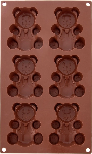 Silikona cepamforma lāčiem 30 × 17,5 × 2 cm
