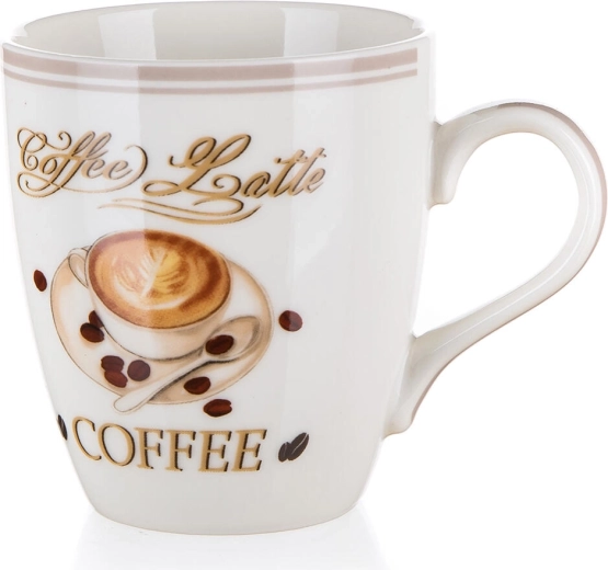 Keramikas krūze Espresso 240 ml ar kafijas motīvu