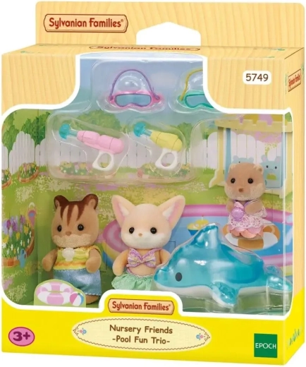 Sylvanian Families izklaide baseinā Baby Trio