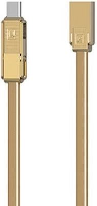 Zelta 3 vienā uzlādes un datu kabelis REMAX (USB‑C, Micro‑USB, Lightning) 1 m