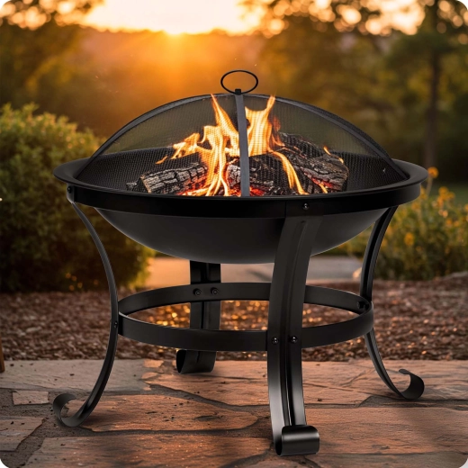 Safe fire thanks to the spark guard dome