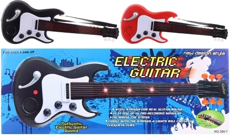Bērnu elektriskā ģitāra ar baterijām
