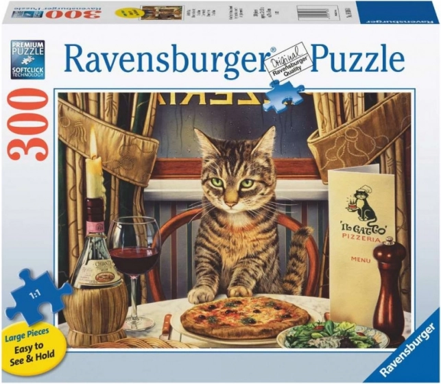 Puzzle 2D Large Format - Dinner Alone 300 pieces