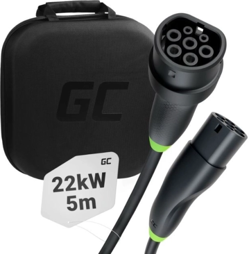 Uzlādēšanas kabelis elektromobiļiem GC Snap, 22 kW, 5 m, Type 2