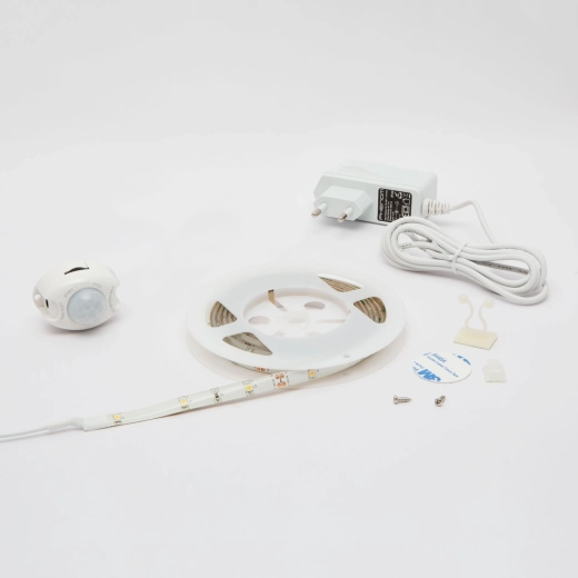 LED lente ar kustības sensoru, 2 m, silti balta