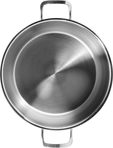 Heavy-duty 18/10 stainless steel and comfortable handles