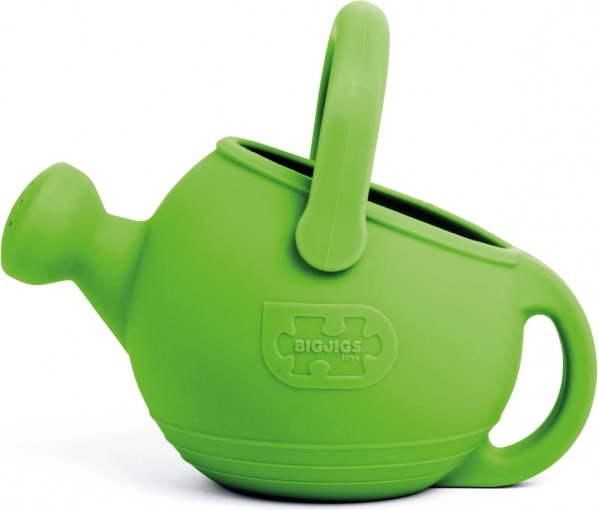 Bērnu silikona lejkanna BIGJIGS Toys, zaļa meadow