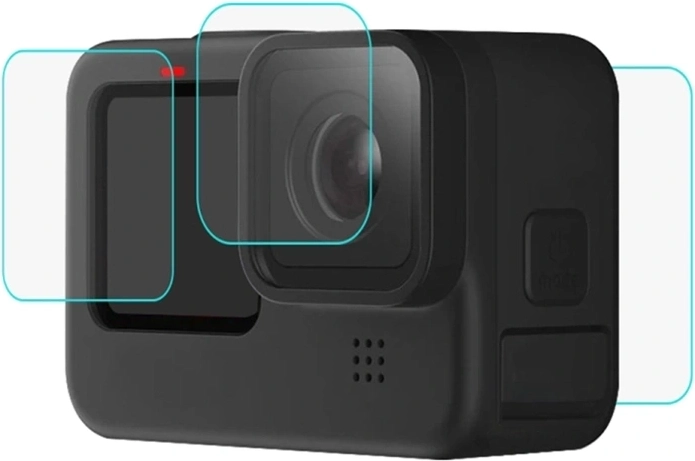Puluz protective 9H tempered glass for GoPro HERO 12/11/10/9 Black - black