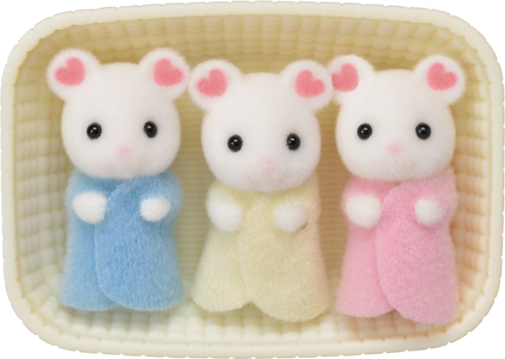 Baby Marshmallow peļu trīnīši