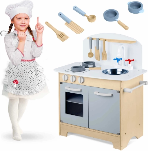 RICOKIDS Wooden Interactive Kids’ Kitchen