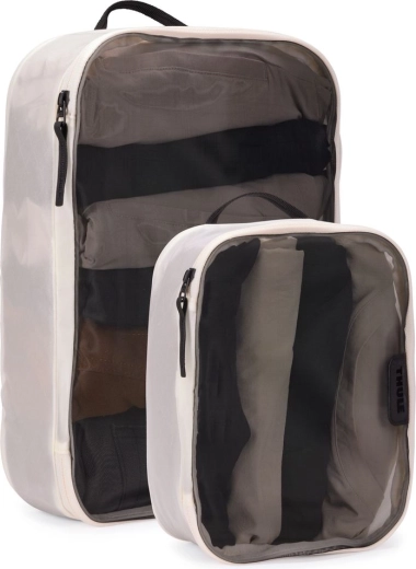 Thule travel organizer packing cube set (1× medium and 1× small), white