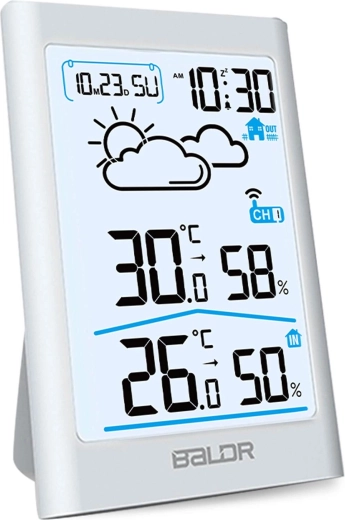 Bright backlit LCD for quick reading