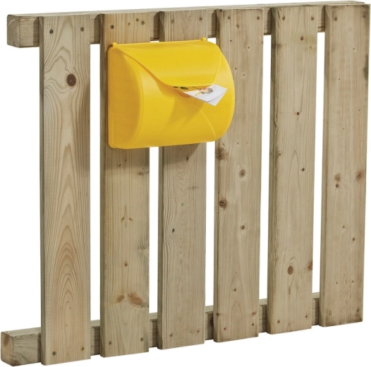 Easy installation on a fence or playset