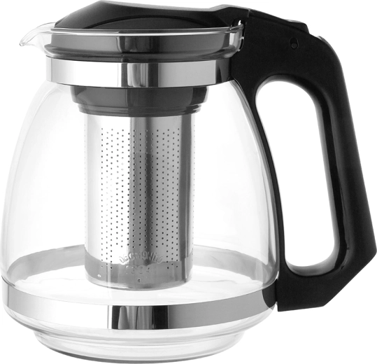 Stikla tējkanna ar uzlējuma sietiņu 1500 ml