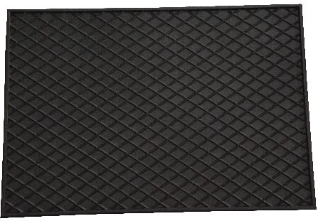 Gumijas kājslauķis 40 × 50 cm – liels, melns