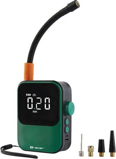 Tracer pārnēsājamais automobiļa kompresors ar powerbanku un LED