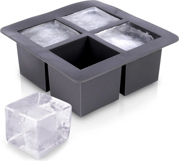 Silikona forma XXL ledus kubiņiem 15,5 × 15,5 × 6 cm
