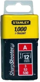 Skavas tips A 12 mm STANLEY (1000 gab.)