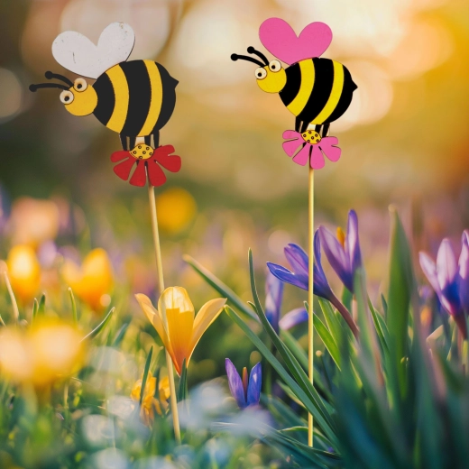 Bee Garden Stake Decoration - 1 Piece