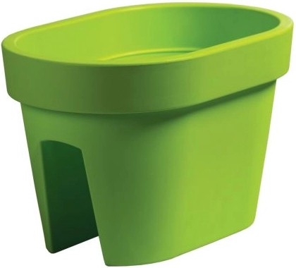 Lofly Railing margu puķupods laima krāsā 12,3 l