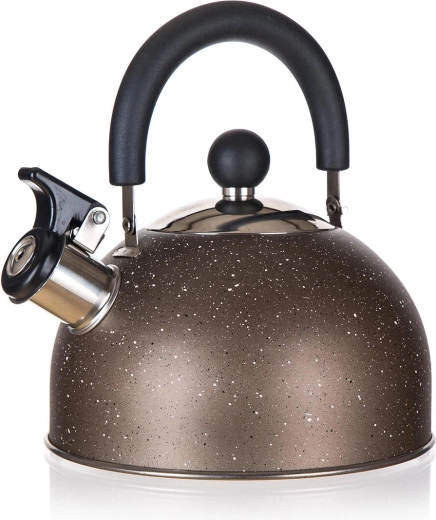 Nerūsējošā tējas kanna 1,7 l GRANITE Brown ar svilpi