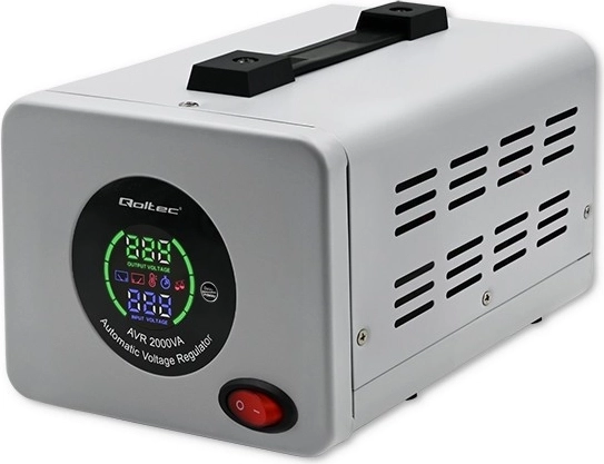 Automatic Voltage Stabilizer 2000 VA Qoltec with LCD Display