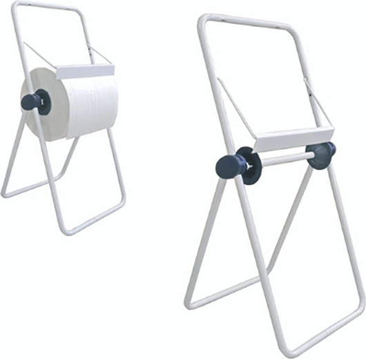 Grīdas statīvs rūpnieciskajiem papīra ruļļiem 29 cm balts