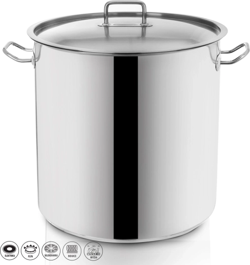 Nerūsējošā tērauda katls STOCK 50 l ar vāku