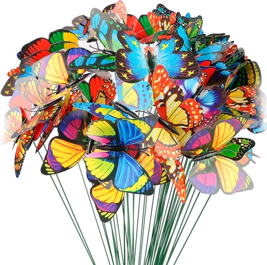 Decorative garden butterfly stake - 1 piece