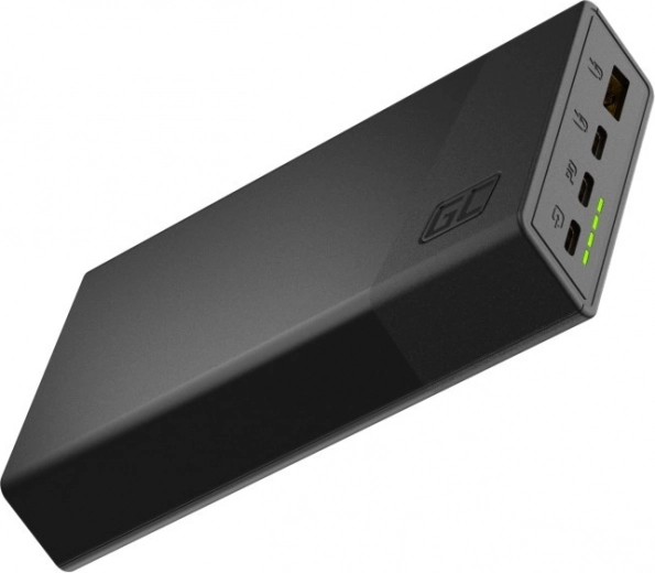 Green Cell PowerPlay 20000mAh 22,5W melna ārējā baterija