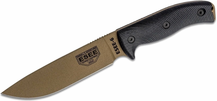 ESEE Model 6 fiksēts nazis 16,5 cm, G10 rokturis, maksts