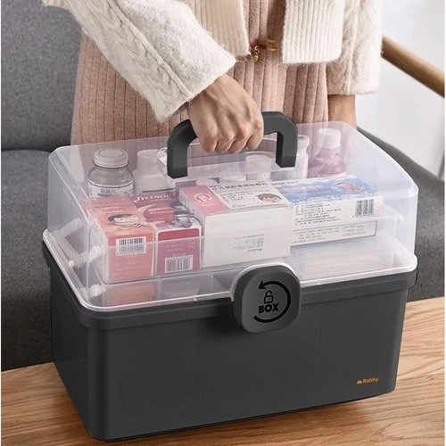Two-tier fold-out compartments for perfect organization