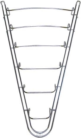 Piekarināms vāku turētājs, hromēts, augstums 50 cm