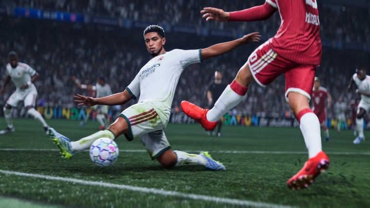 Football action on PlayStation 5