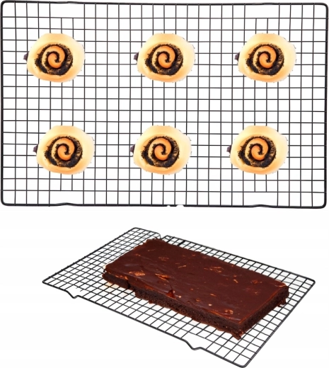 Metal cooling rack for baked goods and confectionery 40 × 25 cm