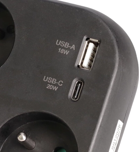 Fast charging USB-A + USB-C