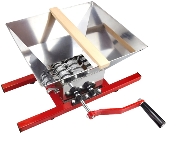 Manual fruit crusher 7 L with foldable hopper