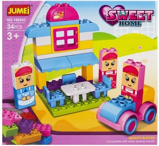 Jumei bricks Sweet home Candy shop 34 pieces 28 × 26 cm - 1 piece