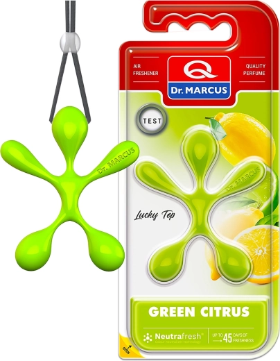 Dr. Marcus Lucky Top Green Citrus auto gaisa atsvaidzinātājs