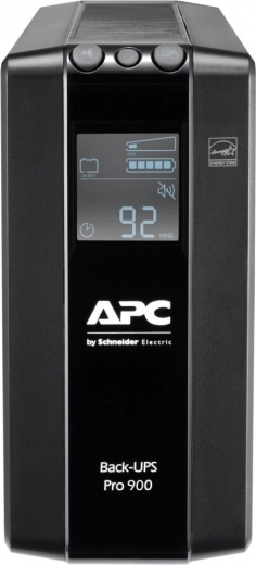 APC Back-UPS Pro 900 VA UPS with AVR and LCD, 6x C13