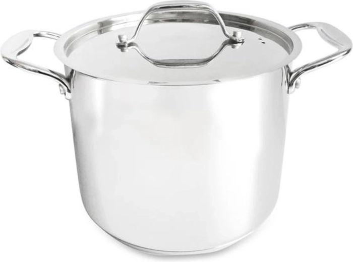 Stainless steel pot with lid Kitchisimo Chef 24 cm, 8.6 l