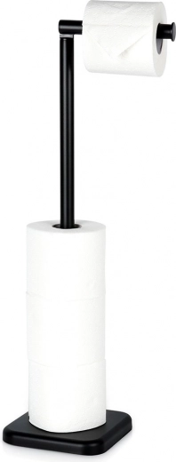 Brīvi stāvošs tualetes papīra turētājs 56 cm – melns VILDE
