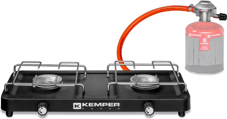 Kemper divu degļu gāzes plīts kartridžiem